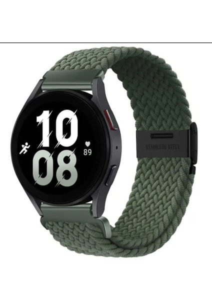 Xiaomi Mi Watch Yuvarlak Kasa Uyumlu Likralı Örgü Flexible Akıllı Saat Kordonu 22MM