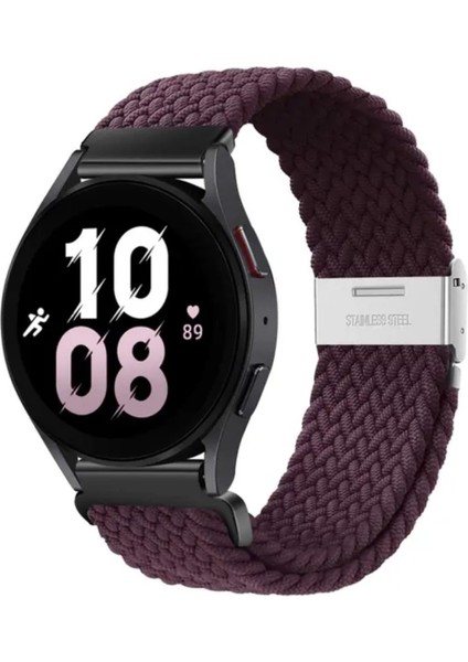 Samsung Galaxy Watch 3 45MM Uyumlu Likralı Örgü Flexible Kayış Akıllı Saat Kordon 22MM