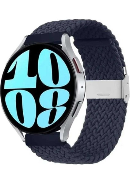 Xiaomi Mi Watch Yuvarlak Kasa Uyumlu Likralı Örgü Flexible Akıllı Saat Kordonu 22MM