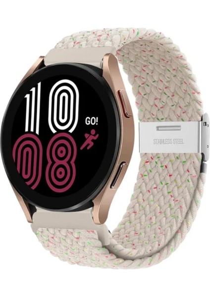 Huawei Watch Gt3 Pro Seramik Kasa 43MM (20MM) Likralı Örgü Flexible Kayış Akıllı Saat Kordonu