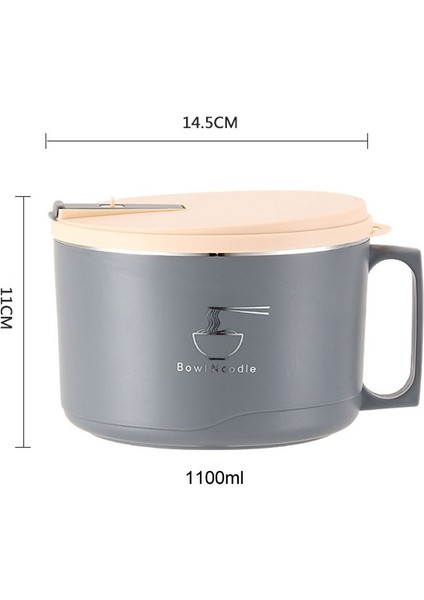 GZPLZ-304 Paslanmaz Çelik Öğrenci Kasesi 1100ML (Yurt Dışından)