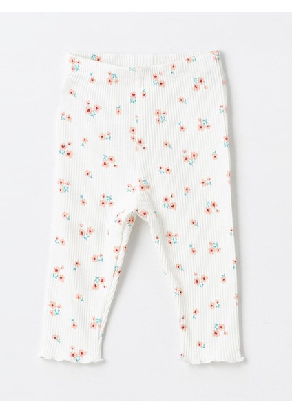 Baby Bebe Yaka Uzun Kollu Baskılı Kız Bebek Bluz ve Tayt 2'li Takım fırsatları