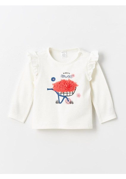 Baby Bisiklet Yaka Uzun Kollu Baskılı Kız Bebek Bluz ve Tayt Pantolon 2'li Takım fiyatları