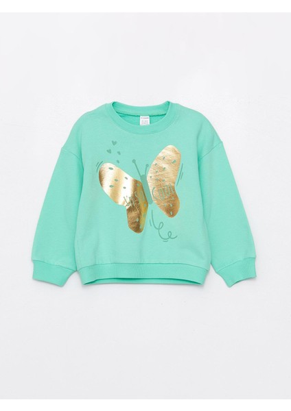 Baby Bisiklet Yaka Uzun Kollu Kız Bebek Sweatshirt ve Eşofman Alt 2'li Takım fiyatları