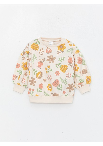 Baby Bisiklet Yaka Uzun Kollu Kız Bebek Sweatshirt ve Tayt 2'li Takım fiyatları