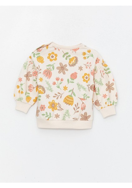 Baby Bisiklet Yaka Uzun Kollu Kız Bebek Sweatshirt ve Tayt 2'li Takım modelleri