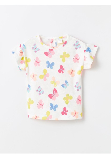 Baby Bisiklet Yaka Kısa Kollu Kız Bebek Bluz ve Şort 2'li Takım fiyatları