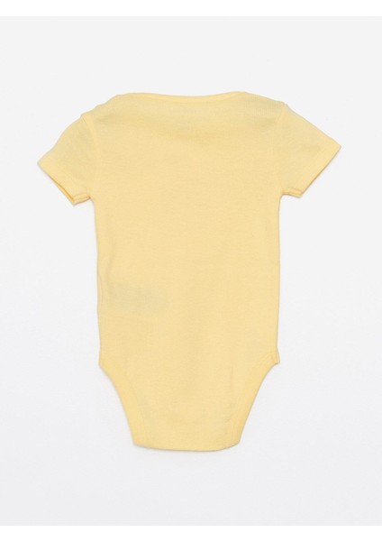 Baby Bisiklet Yaka Kısa Kollu Kız Bebek Çıtçıtlı Body ve Pantolon 2'li Takım modelleri