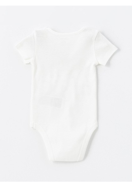 Baby Bisiklet Yaka Kısa Kollu Baskılı Erkek Bebek Çıtçıtlı Body ve Pantolon 2'li Takım modelleri