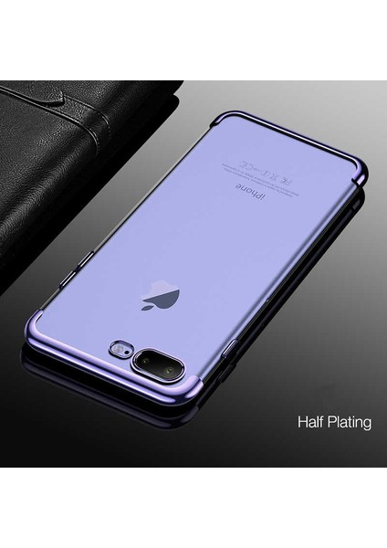 Apple iPhone 7 Plus Kılıf Uyumlu Kılıf Darbe Korumalı Arka Kısım Şeffaf ve Kenar Kısımların Renkli Tasarım Cihazınızı Çiziklerden ve Tozdan Koruyan New Case Cover