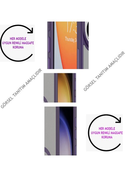 Xiaomi Mi 13T Uyumlu Kılıf Sert Pc Arka Yüzey Göz Alıcı Renkli Kenar ve Kamera Çerçevesi Tasarım Mıknatıslı Magsafe Şarj Wireless Şarj Adaptasyonu Darbe Korumalı fırsatları