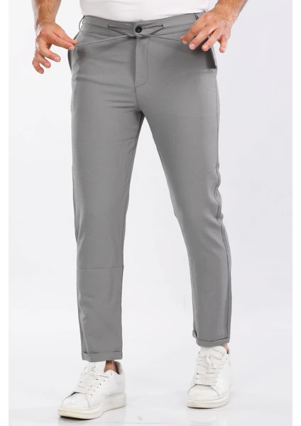 Duble Paça Silver Kumaş Jogger Pantolon