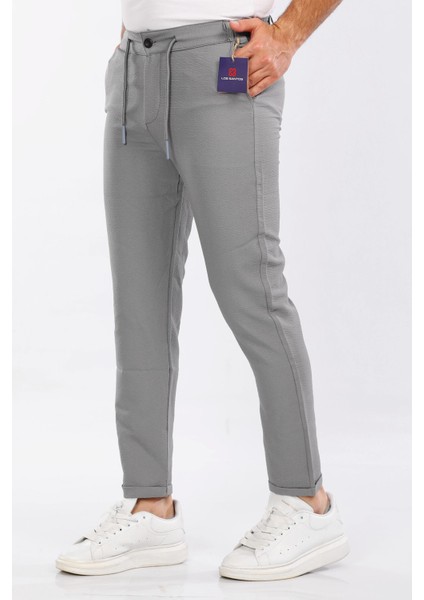 Duble Paça Silver Kumaş Jogger Pantolon