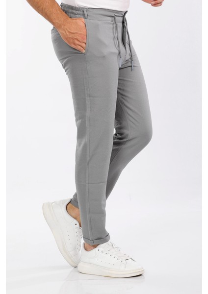 Duble Paça Silver Kumaş Jogger Pantolon