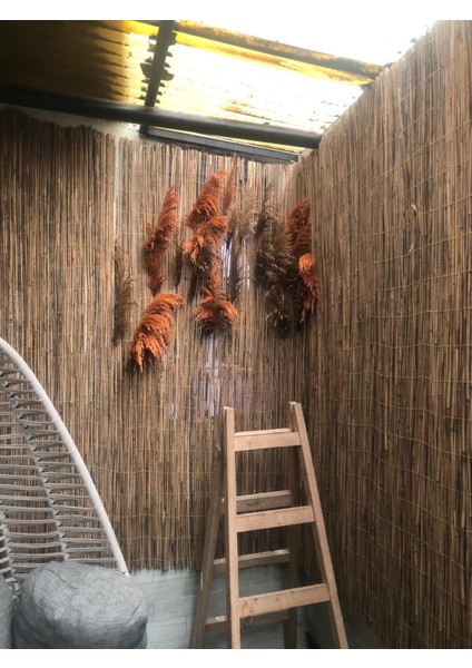 Doğal Kamış Hasır Çit 120 Cm X 1,5 Metre Balkon Çiti Hasır Bambu Çit Bahçe Çiti Ve Gölgelik