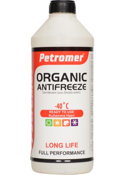 Antifiriz Organıc Hazır -40 Kırmızı 1,5 Lt