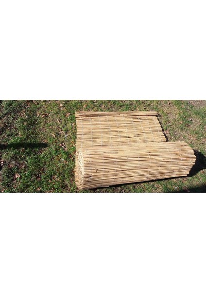 75 Cm X3 Metre Bambu Kamış Hasır Çit Gölgelikbahçe Çiti Balkon Çiti