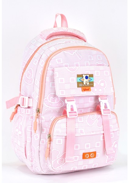 Kız Çocuk Ilkokul Sırt Çantası Çok Gözlü Okul Çantası 51626