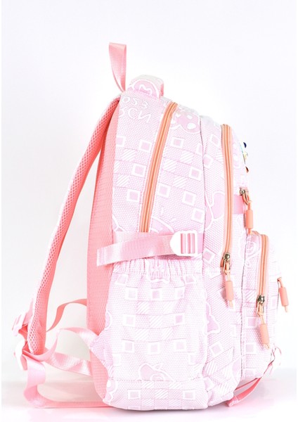 Kız Çocuk Ilkokul Sırt Çantası Çok Gözlü Okul Çantası 51626 modelleri