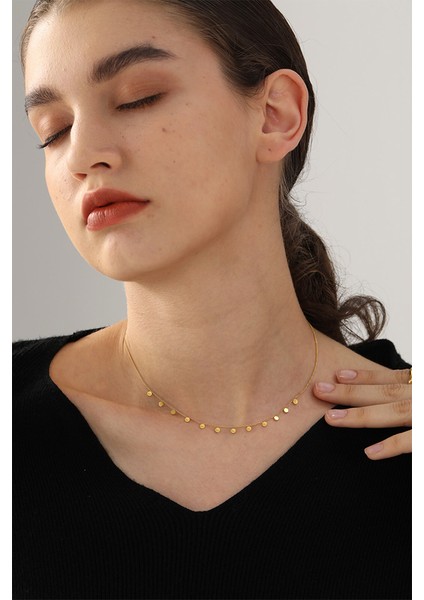 460G Luxusteel Altın Rengi Paslanmaz Çelik Zincirler Kolye Kadınlar Için Kız Küçük Mini Yıldız Kalp Para Charm Gerdanlık Vintage Takı 2023 (Yurt Dışından) fırsatları