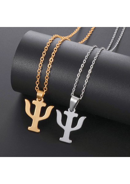 2006-ALTIN Basit Ymbol Kolye Paslanmaz Çelik Psikoloji Kolye Kolye Yunan Alfabesi Mücevher Hediyeleri Erkekler ve Kadınlar Için (Yurt Dışından) fiyatları