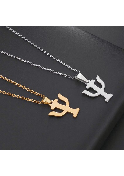 2006-ALTIN Basit Ymbol Kolye Paslanmaz Çelik Psikoloji Kolye Kolye Yunan Alfabesi Mücevher Hediyeleri Erkekler ve Kadınlar Için (Yurt Dışından) modelleri