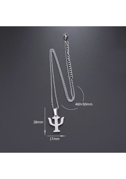 2006-ALTIN Basit Ymbol Kolye Paslanmaz Çelik Psikoloji Kolye Kolye Yunan Alfabesi Mücevher Hediyeleri Erkekler ve Kadınlar Için (Yurt Dışından) indirimleri