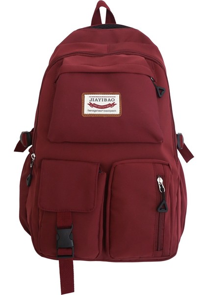 Okul Çantası Kadın Ins Tarzı Kore Versiyonu Harajuku Moda Kampüs Çift Ortaokul ve Lise Öğrencisi Sırt Çantası Moda Sırt Çantası (Yurt Dışından)