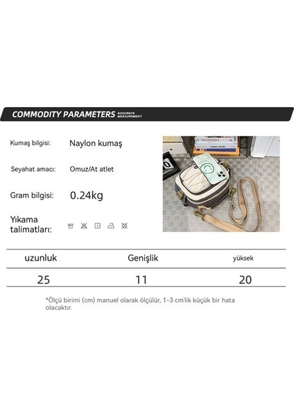 Kadın Çantası Crossbody Çanta Omuz Çantası Sırt Çantası Kanvas Çanta Sırt Çantası (Yurt Dışından) fiyatları