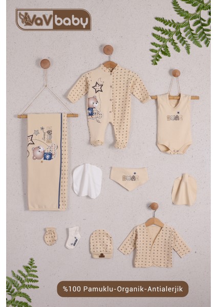 Vavbaby Organik Hastane Çıkışı 10’Lu Bear Star