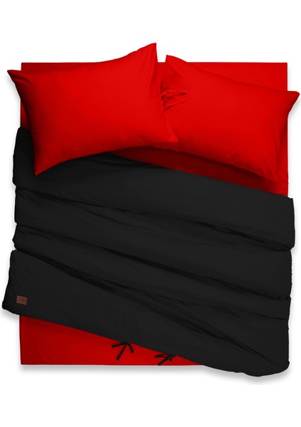 Sabia Colorfun %100 Pamuk 62 Tel (155 Tc) 140X200+37 cm Çift Kişilik Nevresim Takımı (Lastikli Çarşaf)