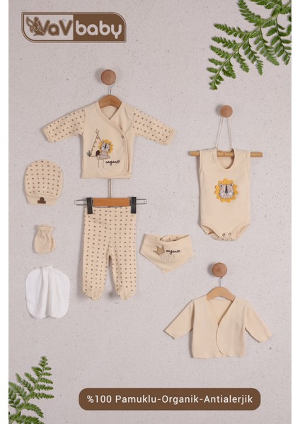 Vavbaby Organik Hastane Çıkışı 8’li Aslanlı