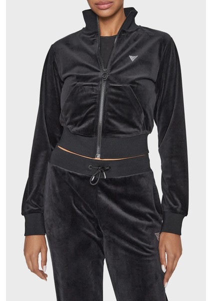 Couture Fermuarlı Crop Sweat V3BQ22KBXI2 Bayan Sweat V3BQ22 Kbxı2 Jblk