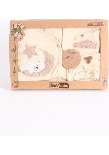 Vavbaby Organik Hastane Çıkışı 5’Li Uyuyan Ayı- Ekru fiyatları