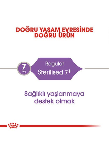Sterilised 7+ Kısırlaştırılmış Kedi Maması 1,5 kg