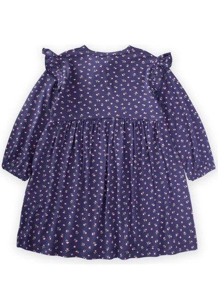 Desenli Mevsimlik Elbise 1-7 Yaş Lacivert fiyatları