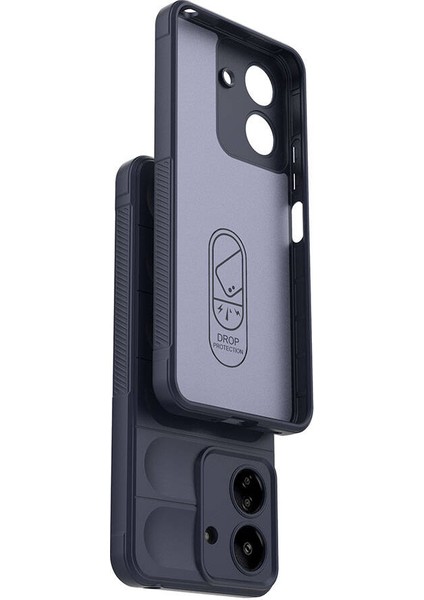 Xiaomi Poco C65 Uyumlu Kılıf Esnek Tpu Oyuklu Arka Yüzey Tasarımlı Silikon Kapak fırsatları