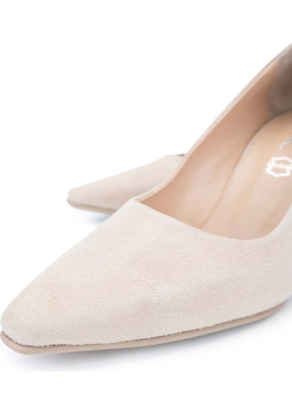 Kadın Bej Topuklu Ayakkabı 923 1027 Bn Ayk Y24 Bej Suet modelleri