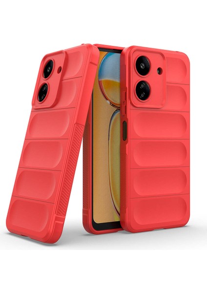 Xiaomi Redmi 13C Uyumlu Kılıf Esnek Tpu Oyuklu Arka Yüzey Tasarımlı Silikon Kapak fiyatları