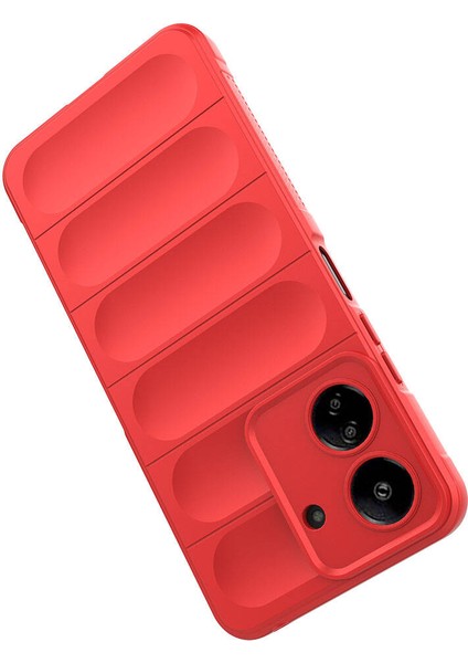 Xiaomi Poco C65 Uyumlu Kılıf Esnek Tpu Oyuklu Arka Yüzey Tasarımlı Silikon Kapak fırsatları