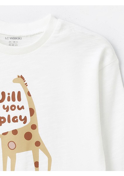 Baby Bisiklet Yaka Baskılı Erkek Bebek 4'lü Takım indirimleri