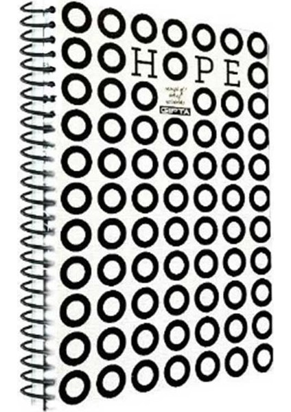 Hope Spiralli Halka Karton Kapak 80 Yaprak 19*26 Kareli Defter