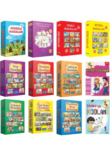 1. Sınıf Hikaye Seti 10 Kutu 100 Kitap