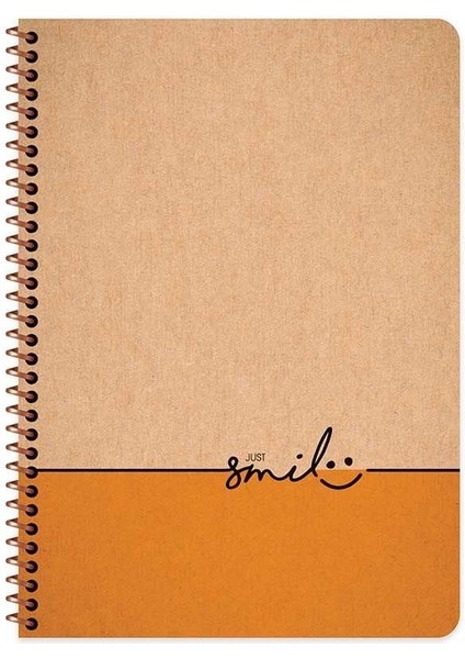 Words Spiralli Smile Kraft Kapak 80 Yaprak 17*24 Çizgili Defter