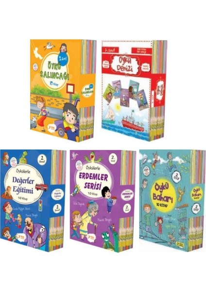 Yuva 2. Sınıf Hikaye Seti 5 Kutu 50 Kitap