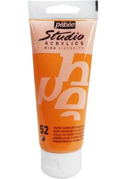 Studıo Akrilik Boya 100 ml Dark Cadmium Sarı