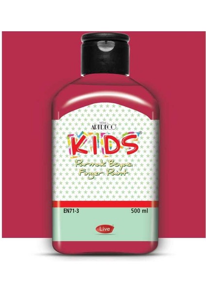 Kids Parmak Boyası 500 ml Kırmızı