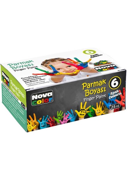 Nova Color Parmak Boyası 6'lı