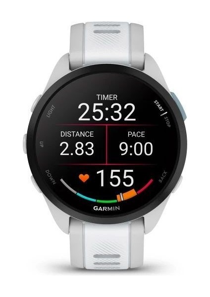 Forerunner 165 Fitness Akıllı Saat, Sis Grisi ve Beyaz Taş Özel Rengi