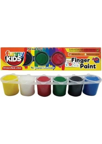 Funny Kids Parmak Boyası 25 ml 6 Renk